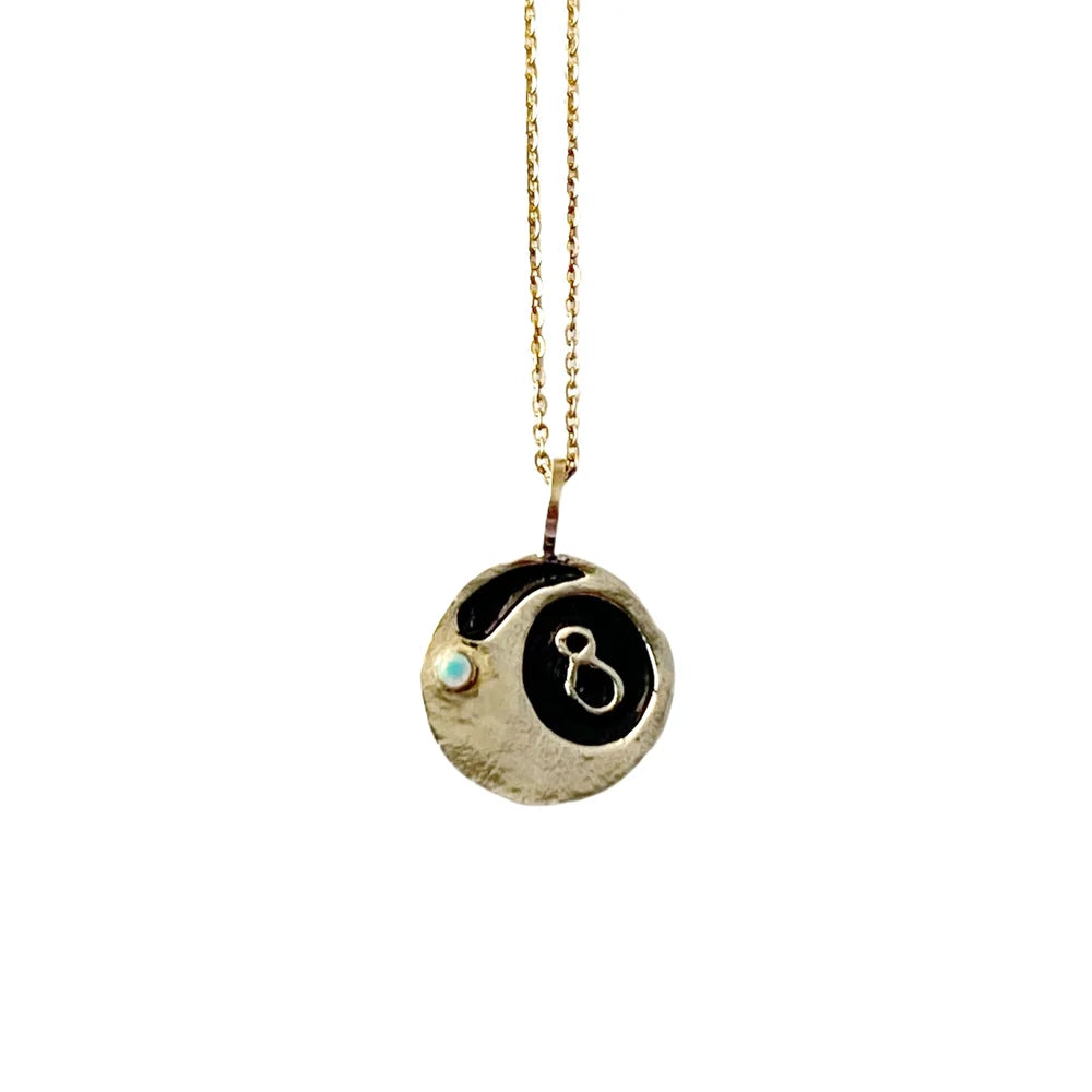 Magic 8 Ball Necklace