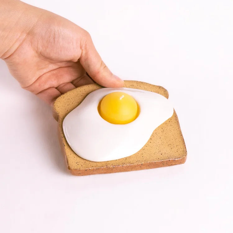 Ceramic Toast Candle Holder