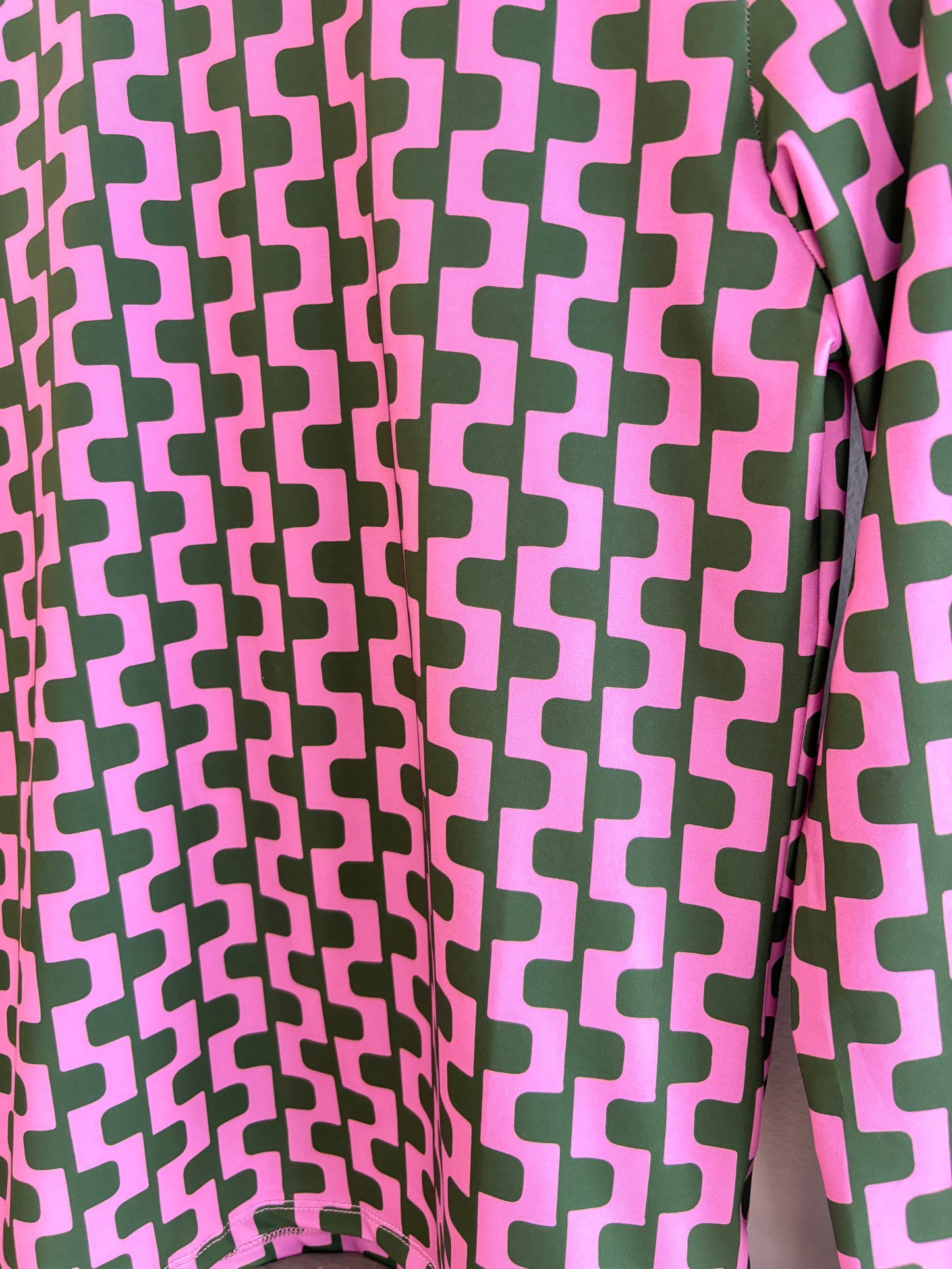 Geometric Mock Neck