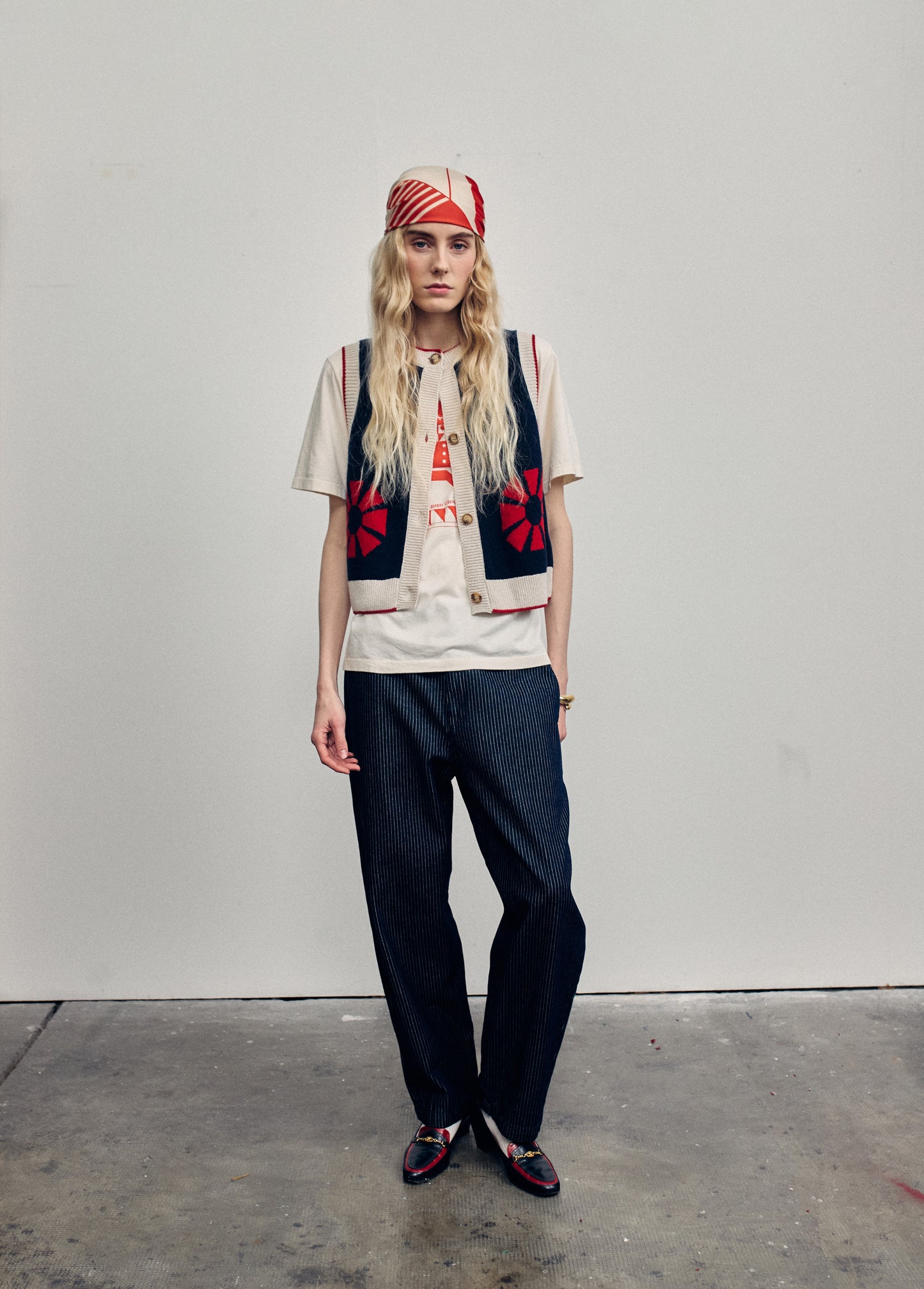 Flower Knitted Vest
