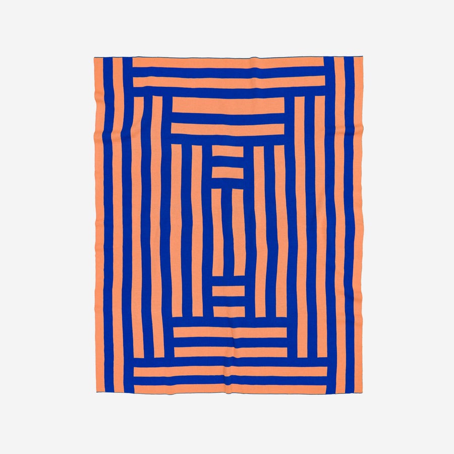 Columns Throw - Cobalt