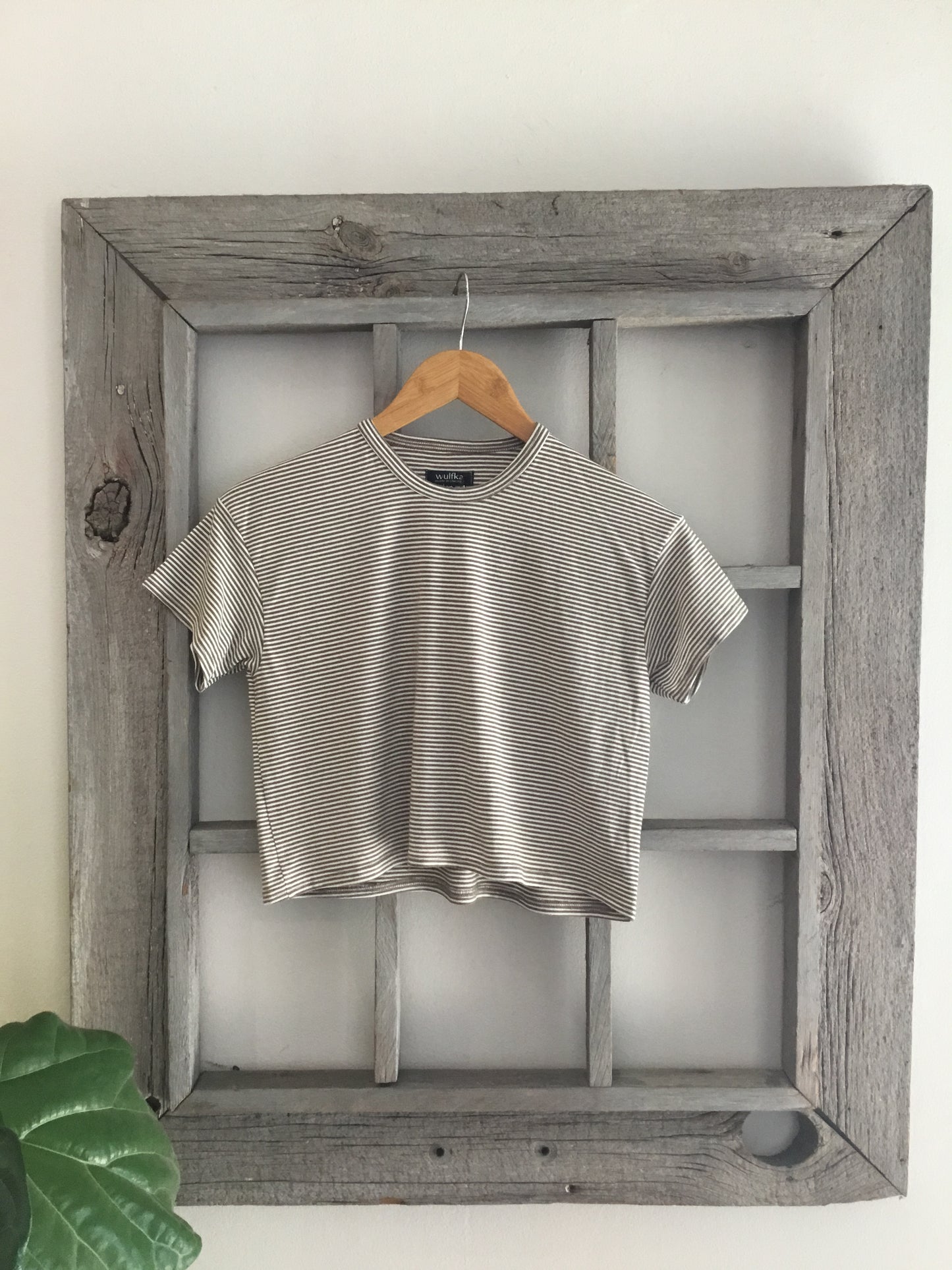 Alyssa Tee in Olive Stripe