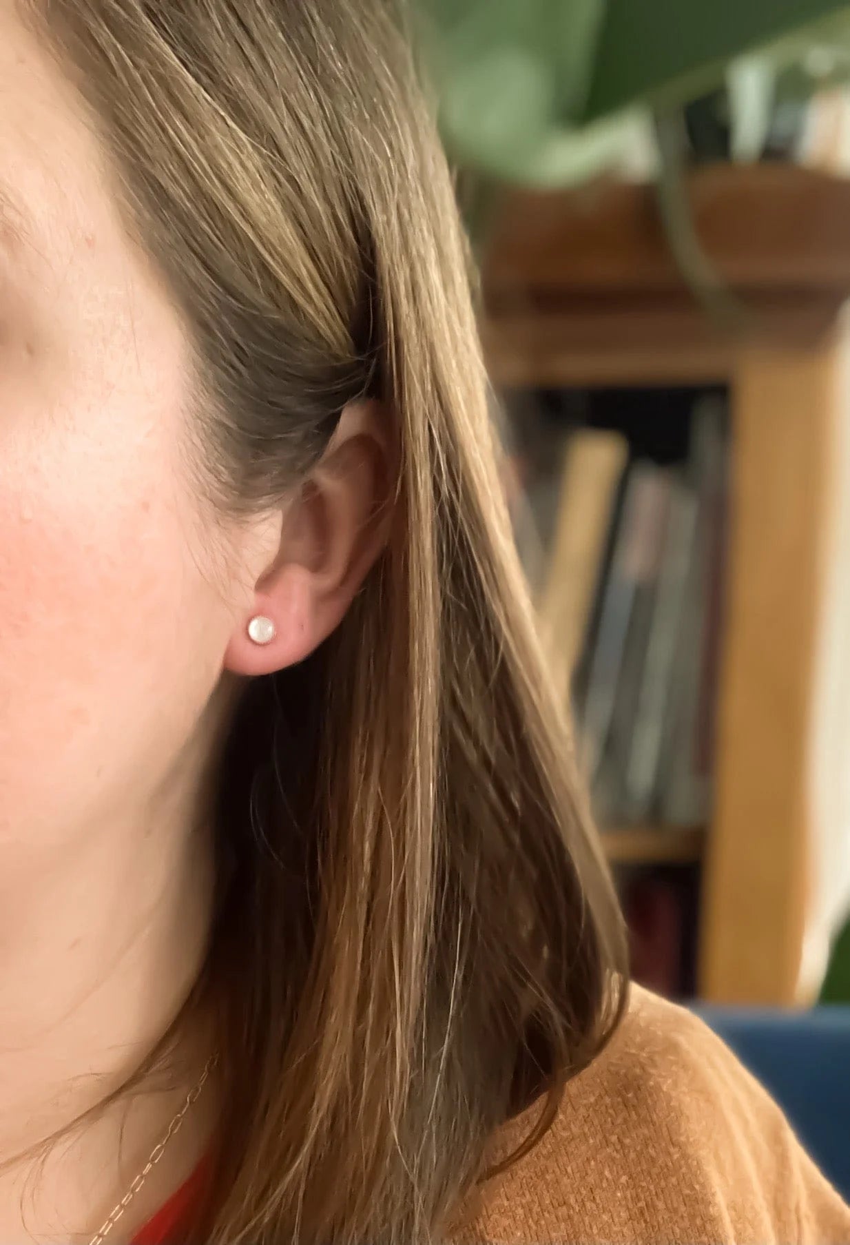 Silver Mother of Pearl Studs