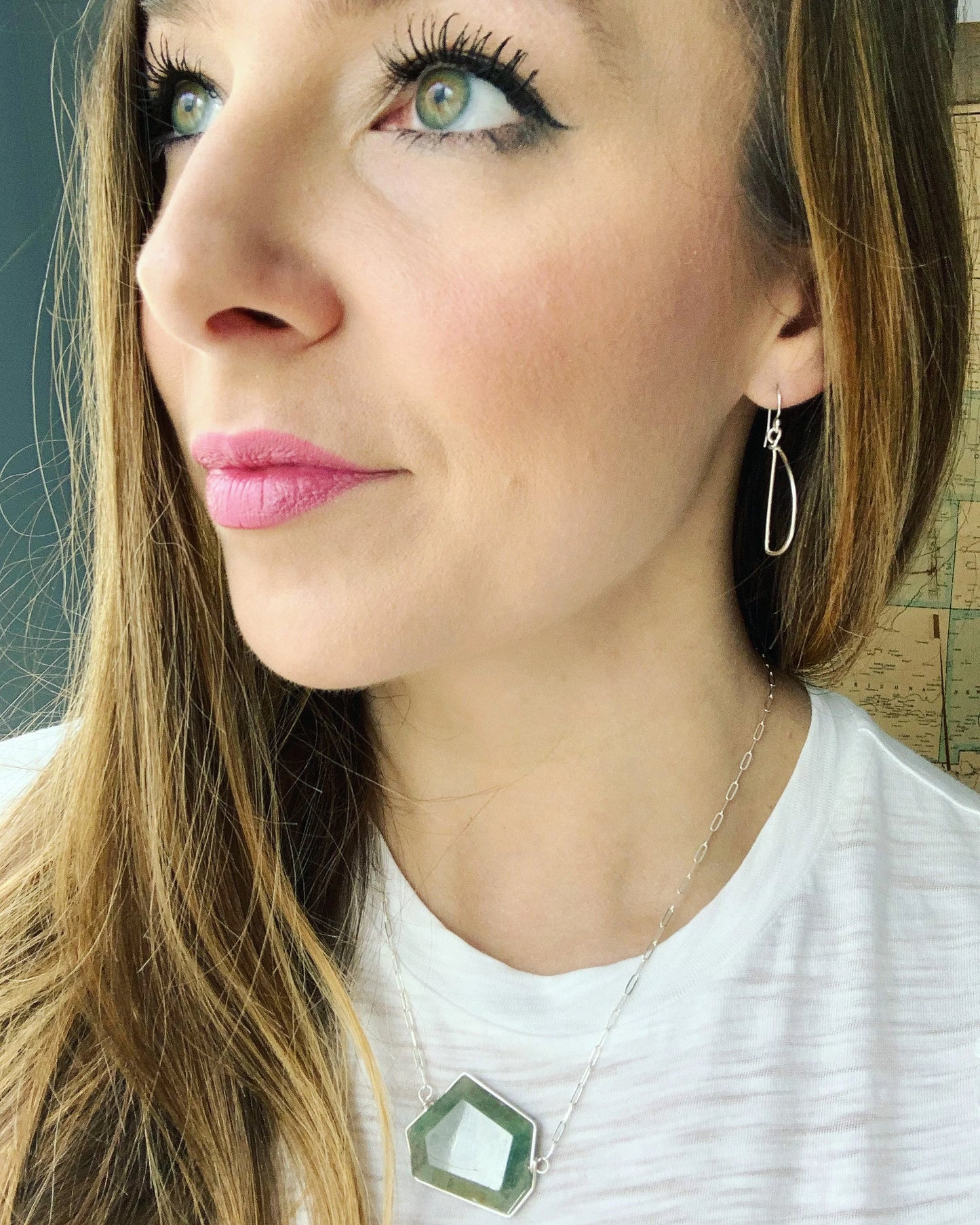 Small Arch Half Moon Hoop Earrings