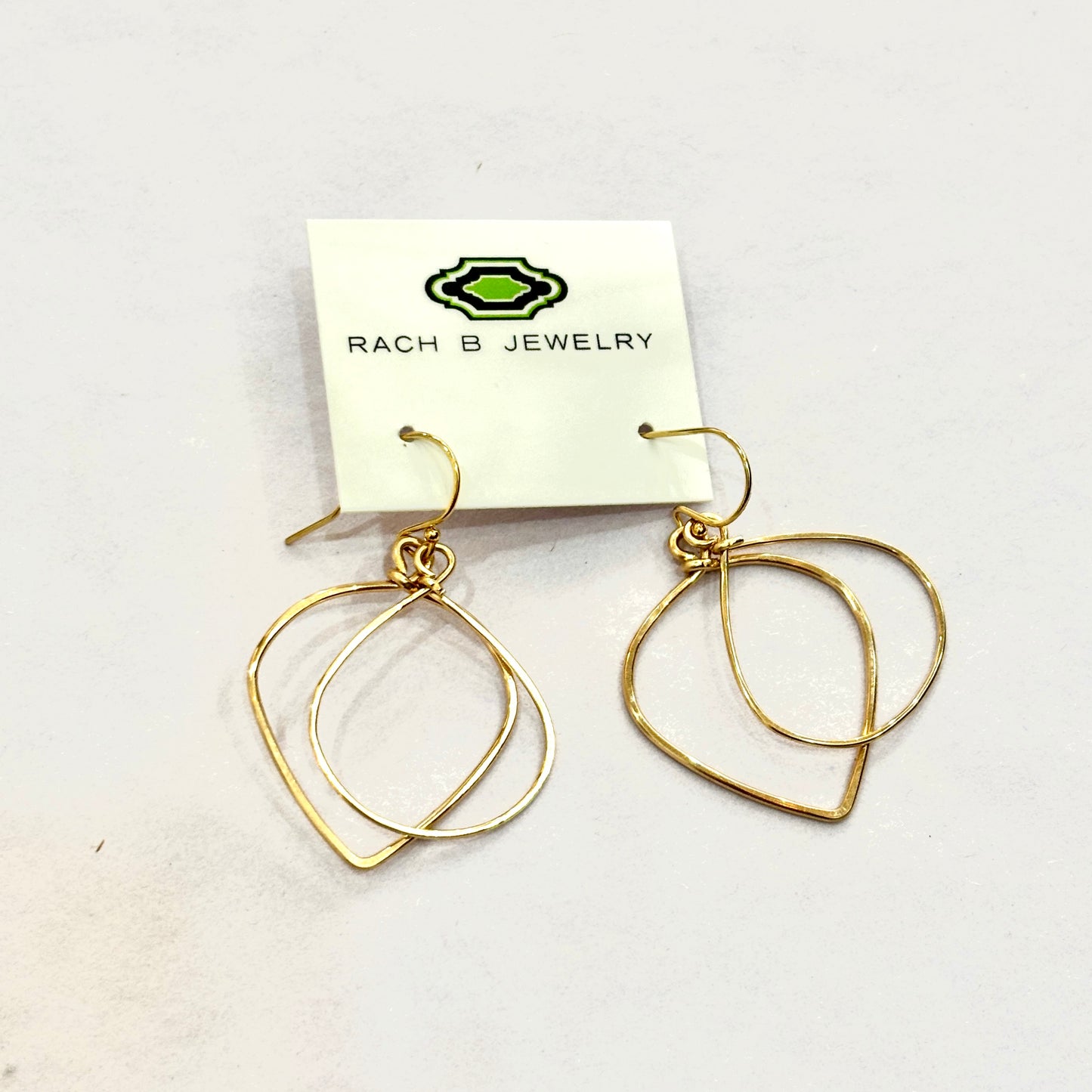 Small Two Tone Flip Hoop Earrings