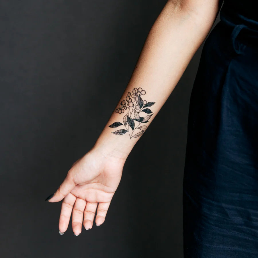 Flora and Fauna Tattoo Set