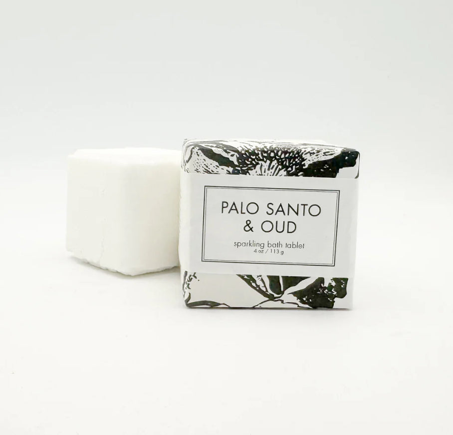 Sparkling Bath Tablets Palo Santo & Oud