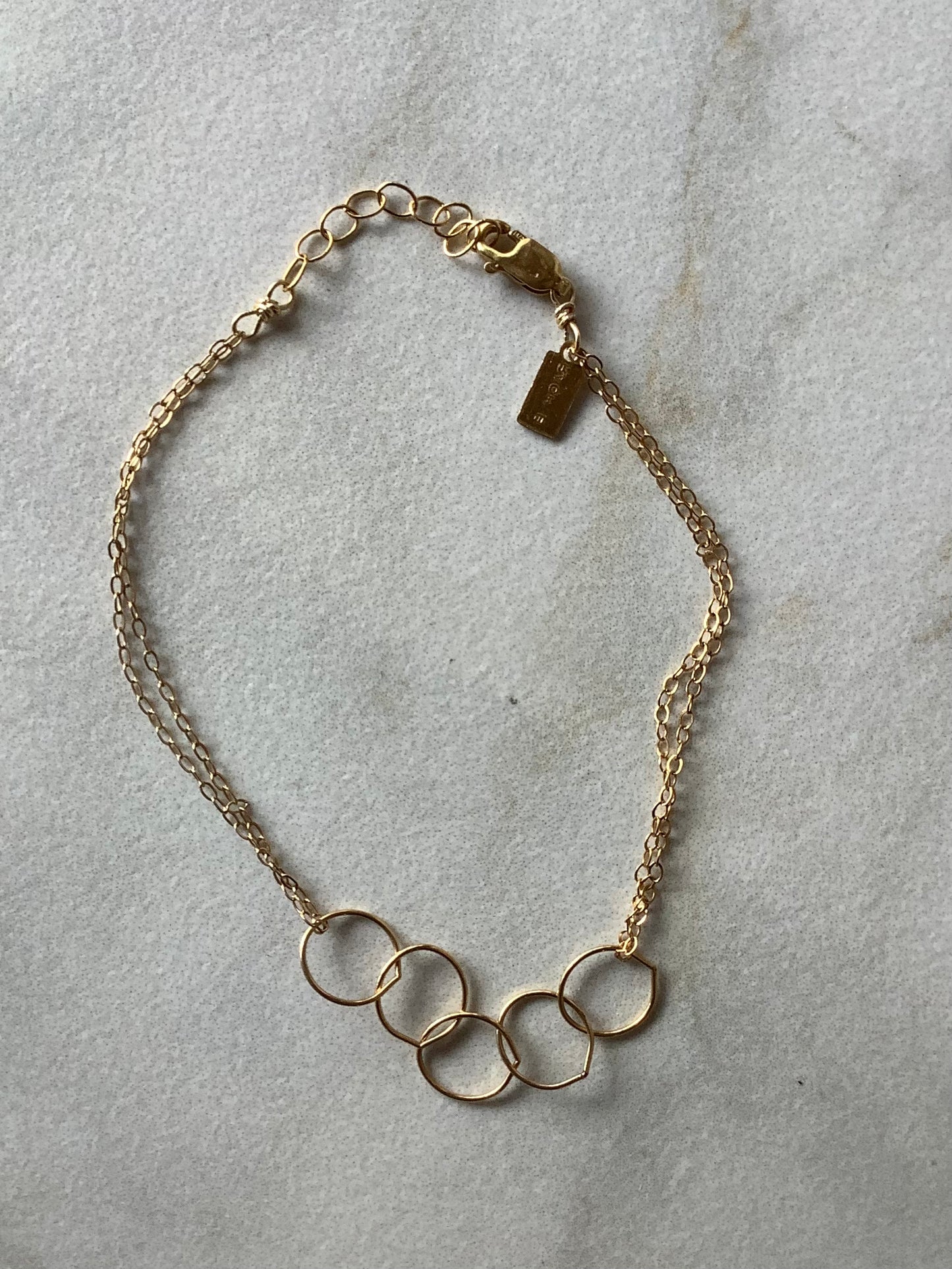 Double Chain Large Link Bracelet