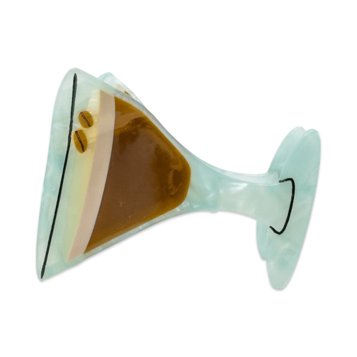 Large Espresso Martini Hair Claw