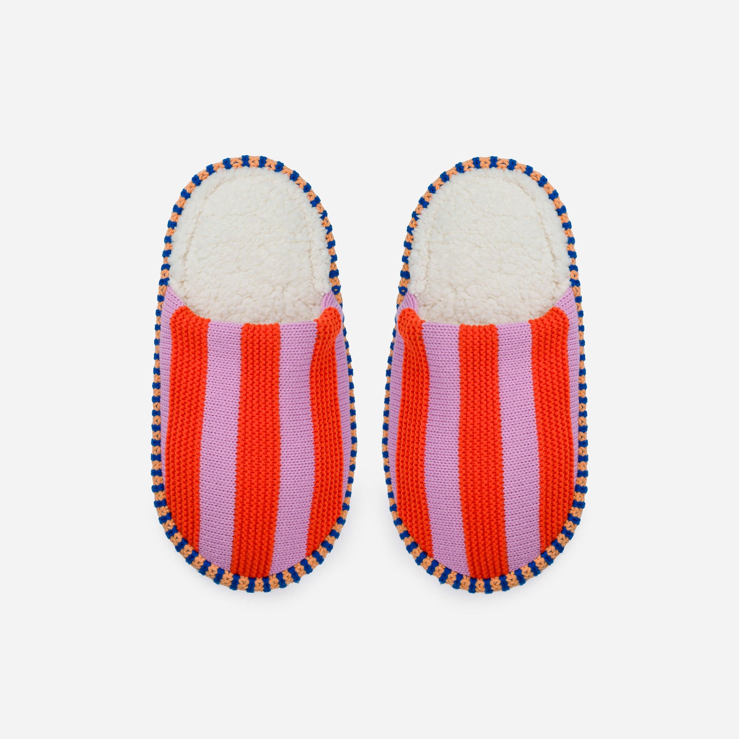Super Stripe Slide Slippers in Poppy Lilac
