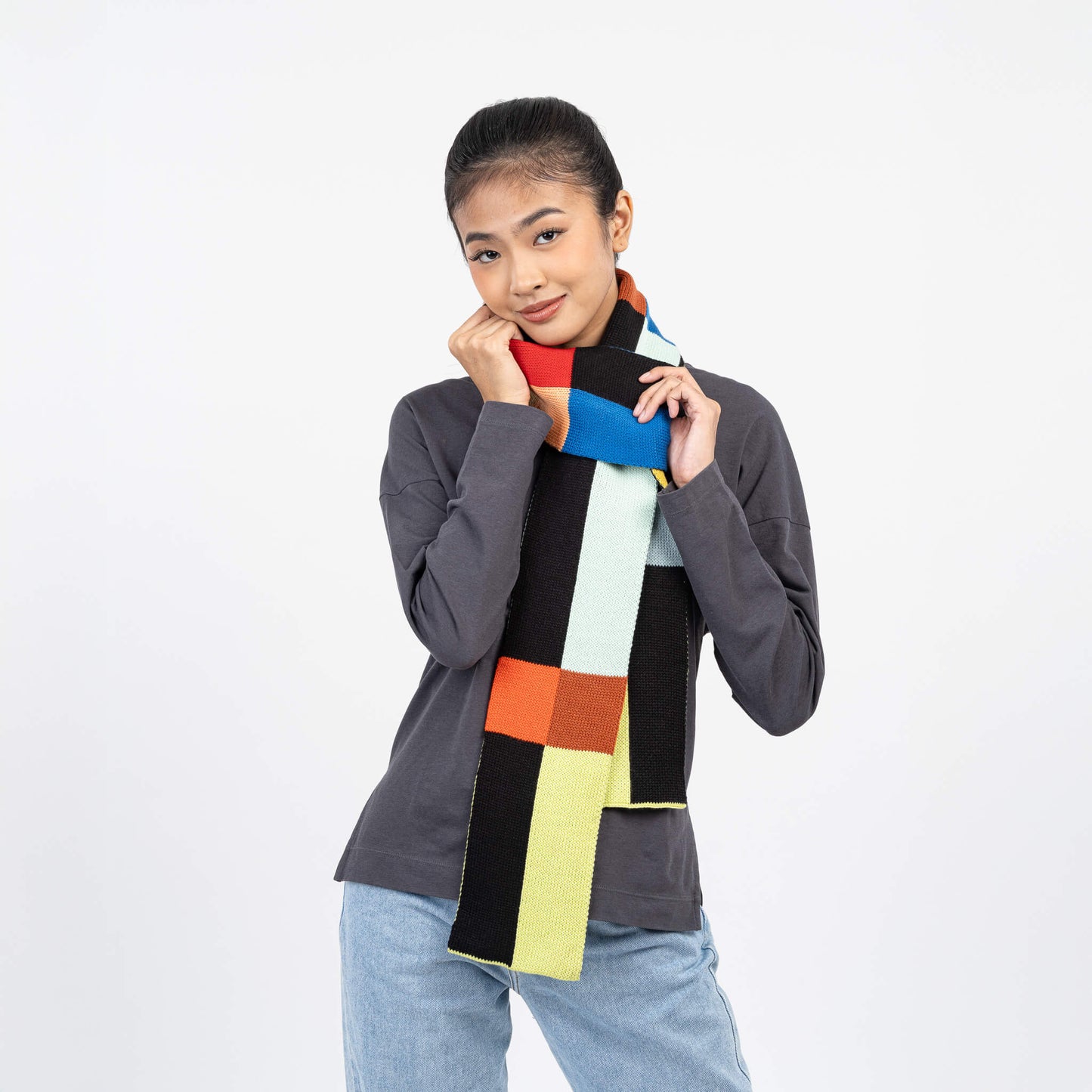Chroma Skinny Scarf - Black