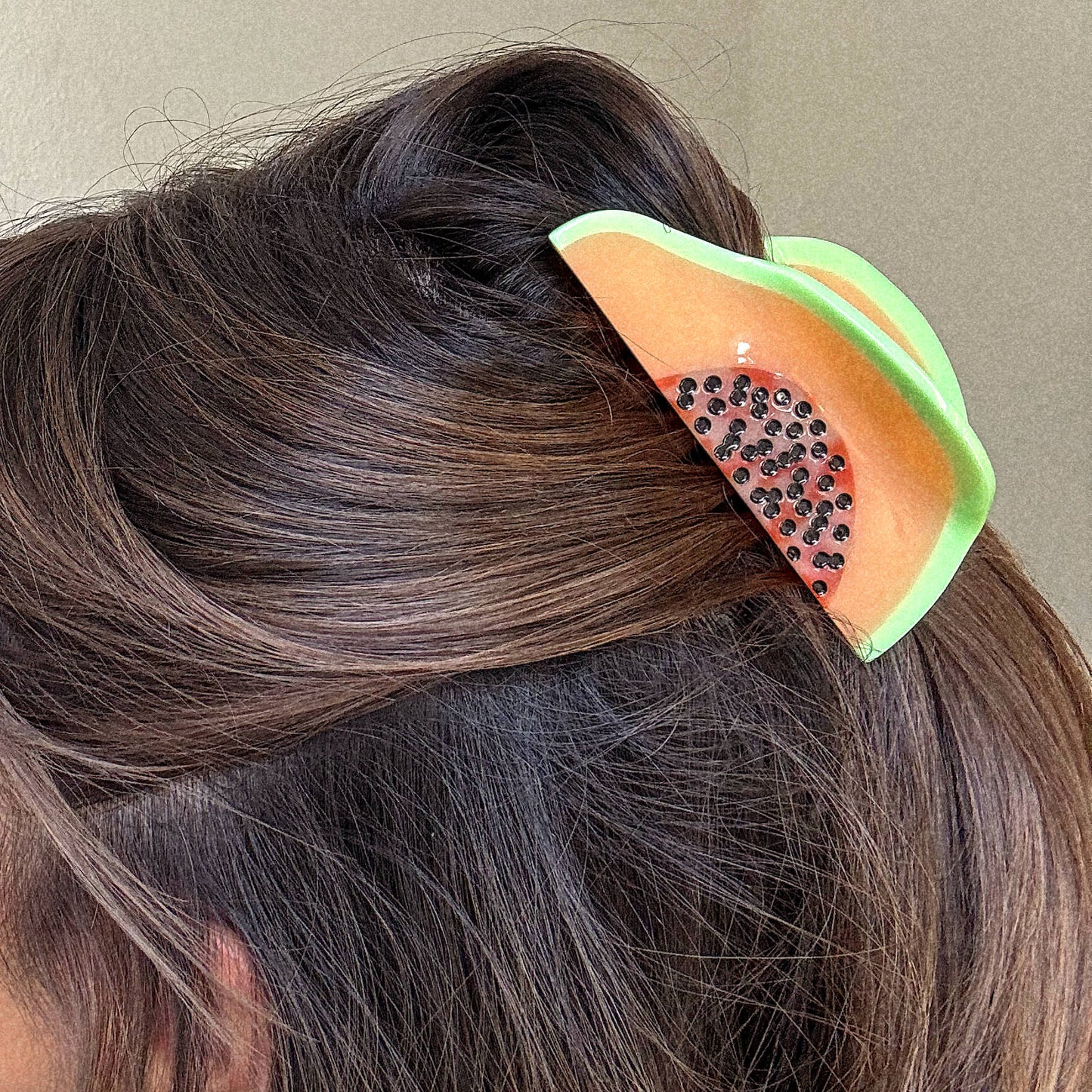 Large Papaya Hair Claw