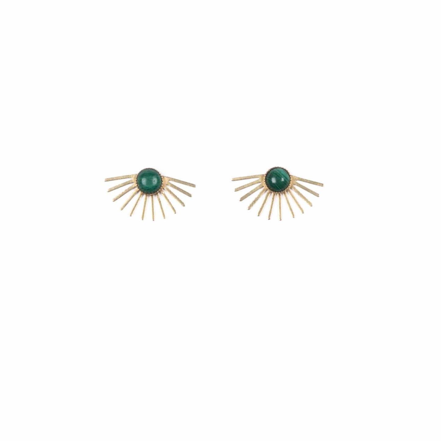 Malachite Beam Studs