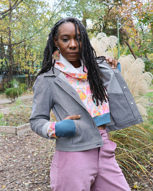 Millie Striped Denim Jacket