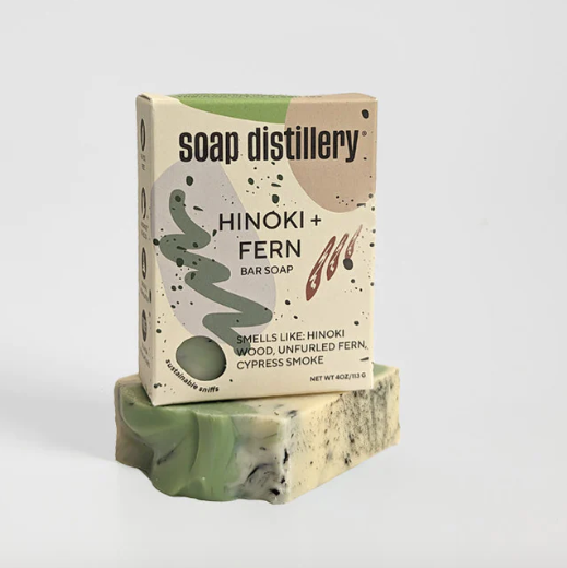 Boozy Soap Bars Hinoki + Fern