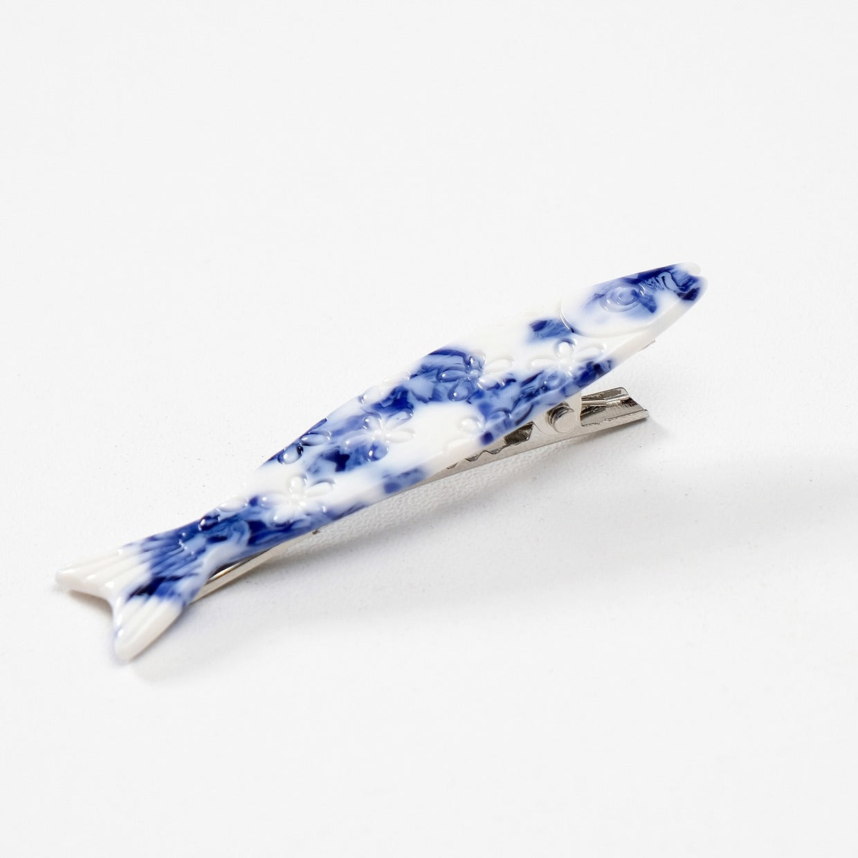 Blue Floral Sardine Clip