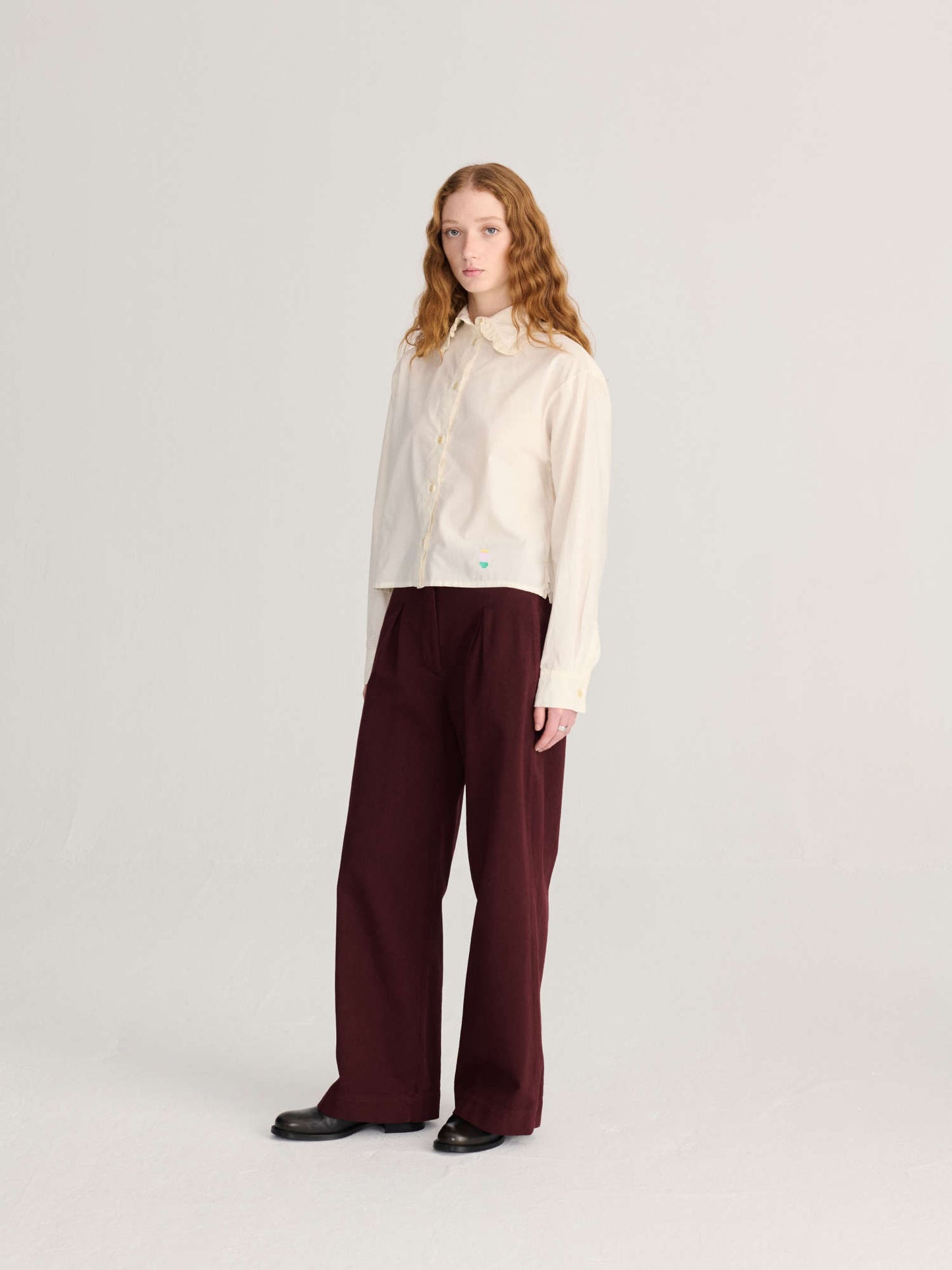 Lace Poplin Shirt