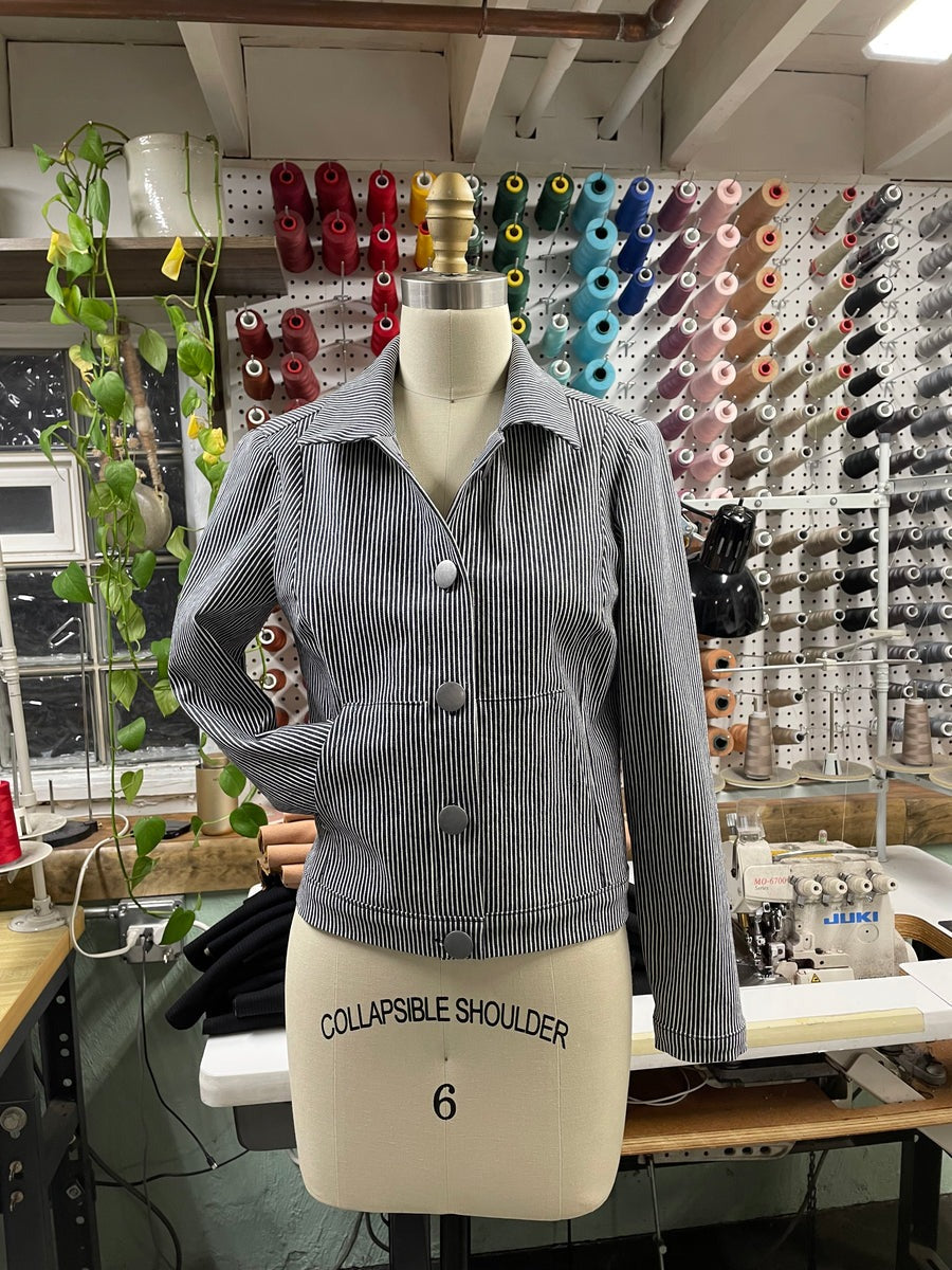 Millie Striped Denim Jacket