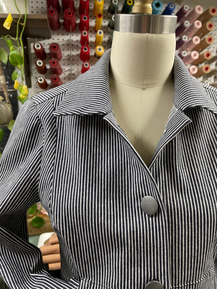 Millie Striped Denim Jacket