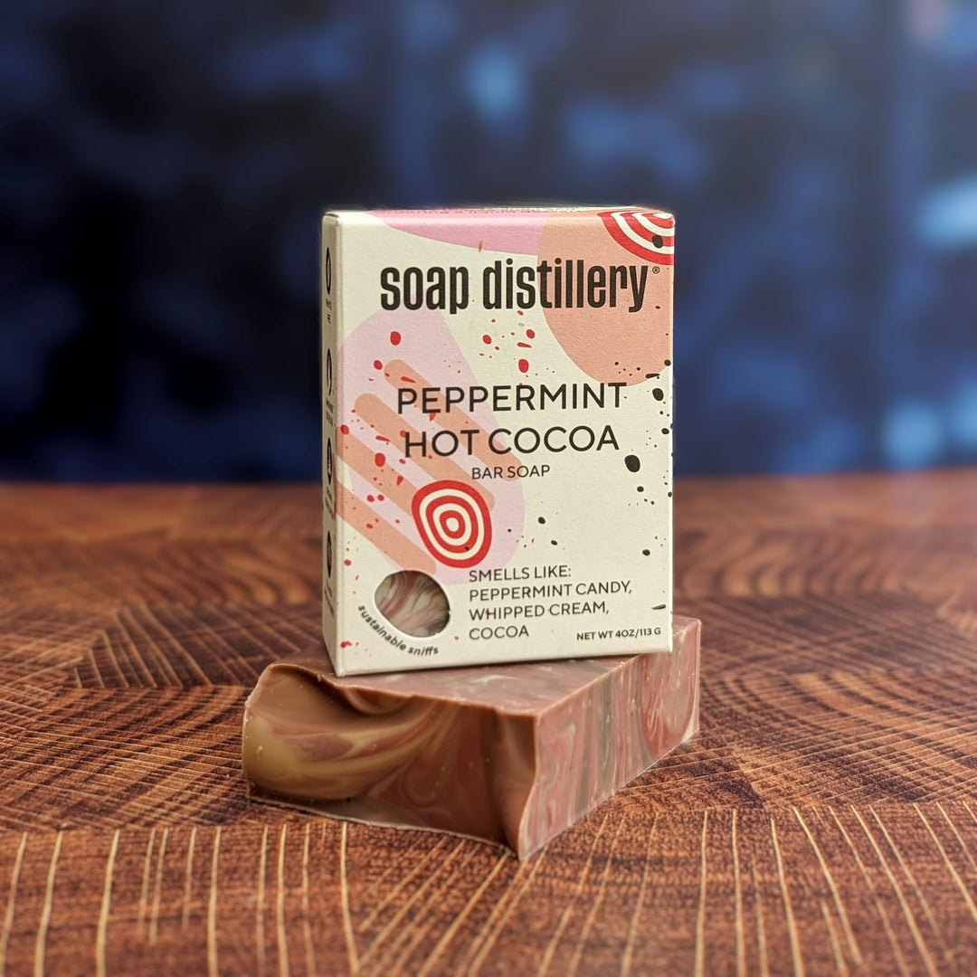 Boozy Soap Bars Peppermint Hot Cocoa