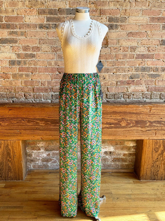 Luzon Pants in Emerald Floral