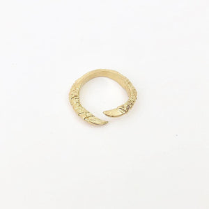 Brass 2 Claw Ring