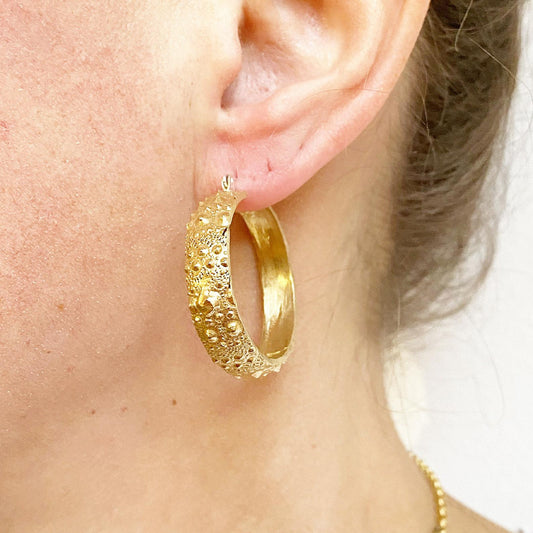Urchin Hoop Earrings
