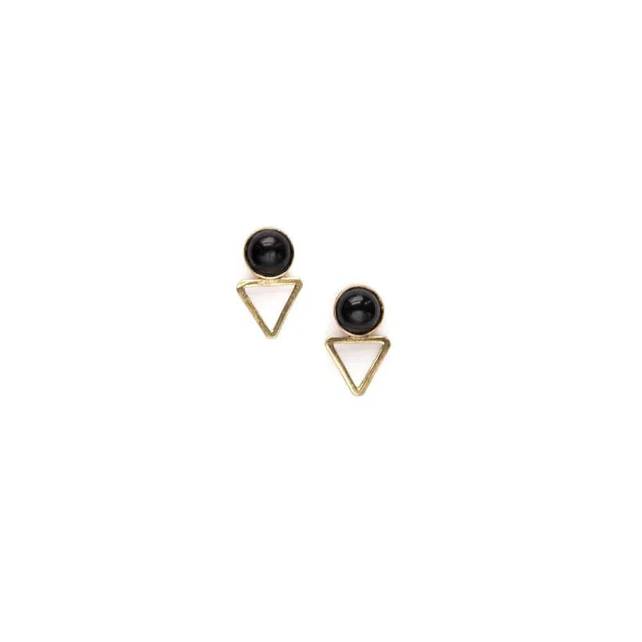 Tiny Elder Gemstone Studs