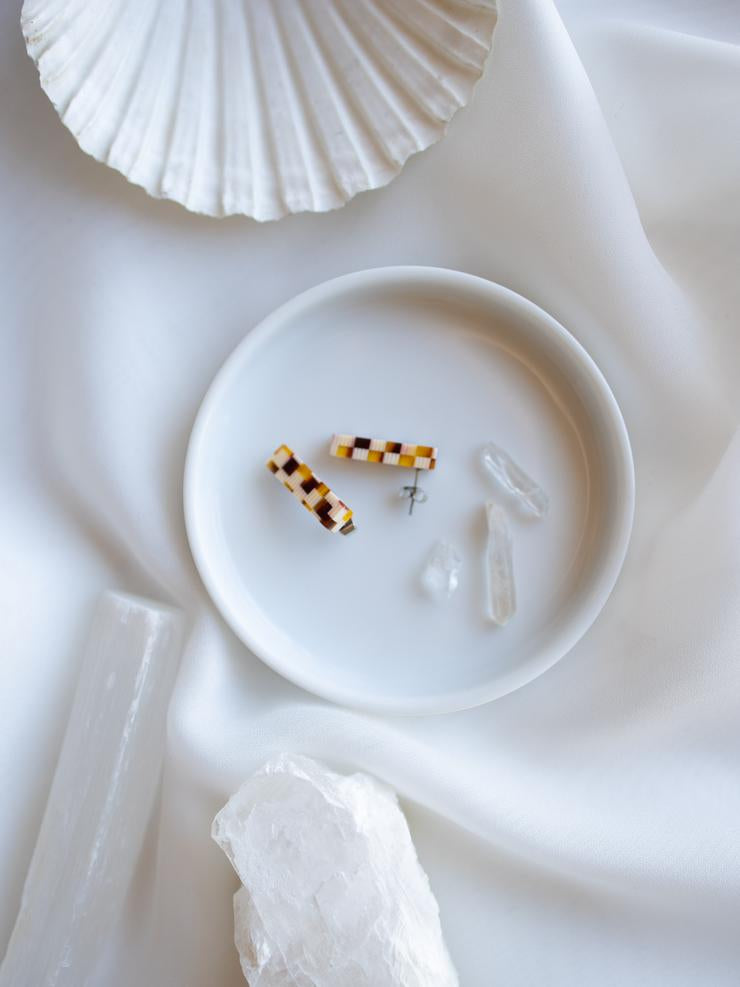 Ivy Studs Checkered
