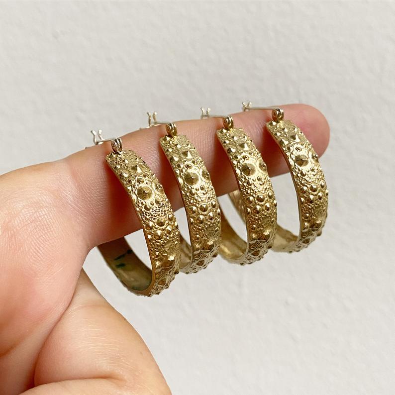 Urchin Hoop Earrings