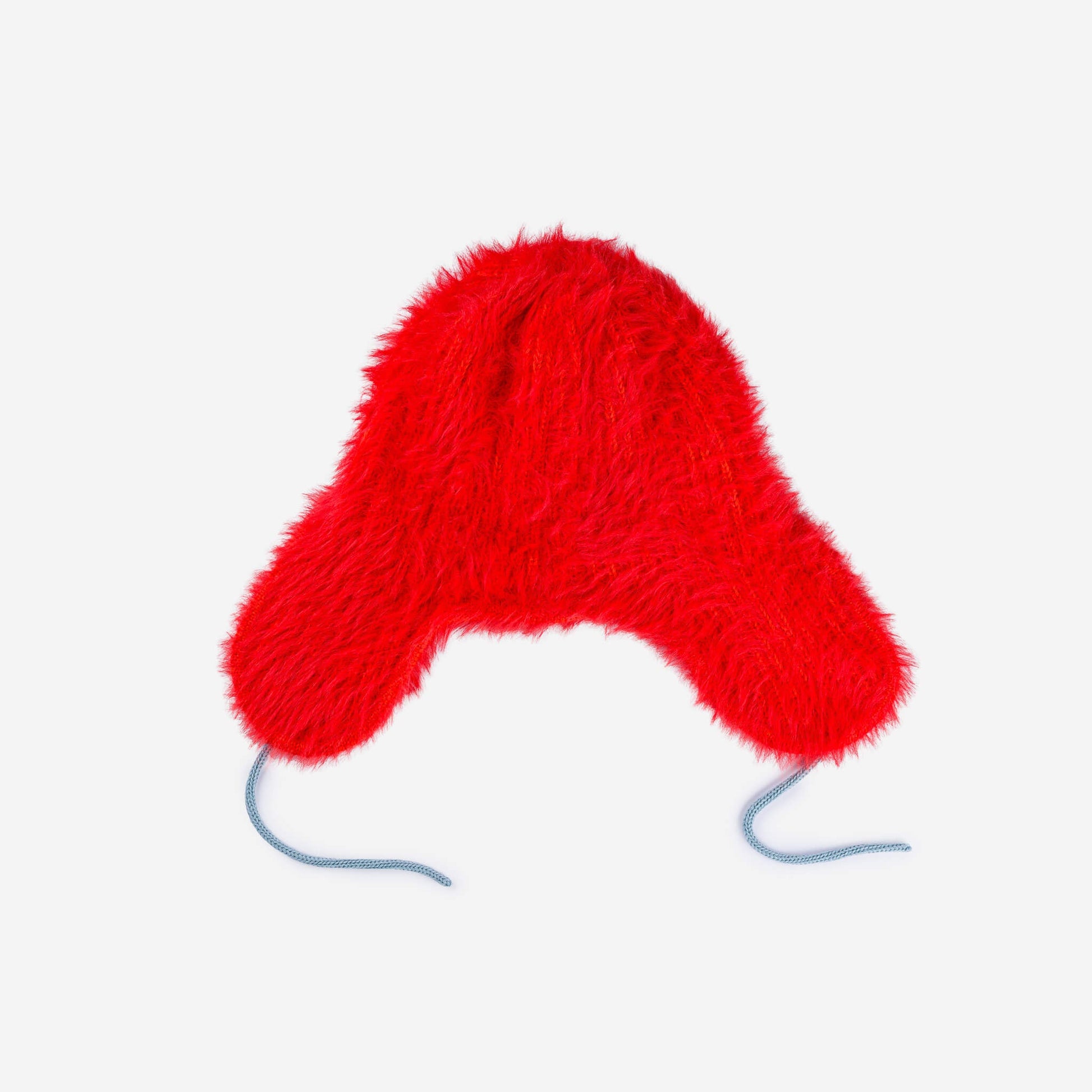 Faux Fur Trapper Hat in Poppy Stone Blue