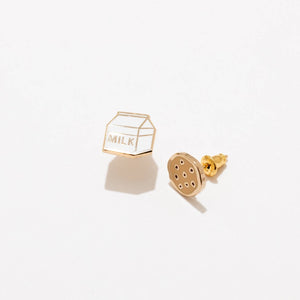 Milk + Cookies Studs