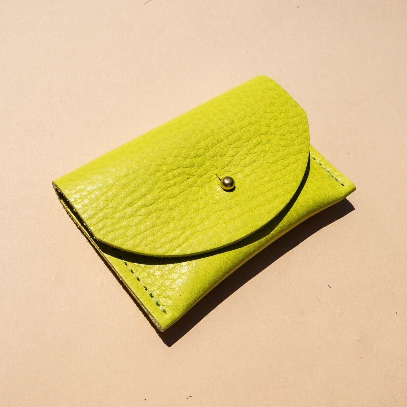 Cardholder - Chartreuse Leather