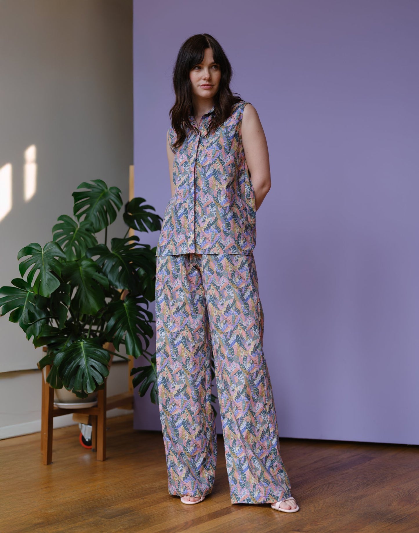 Addison Shirt in Cactus Print