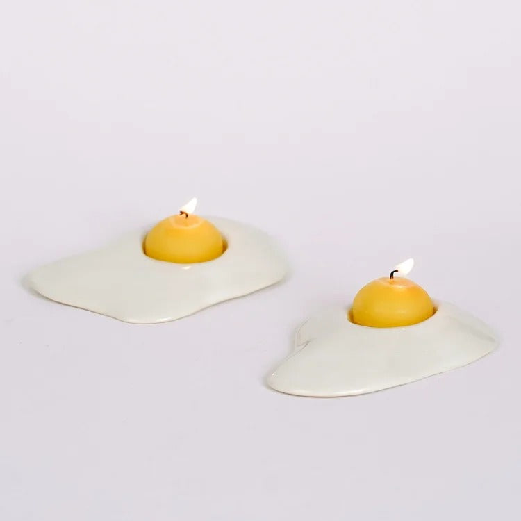 Ceramic Egg Tea Light Candle Holder