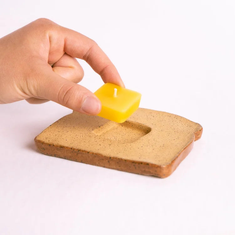 Ceramic Toast Candle Holder