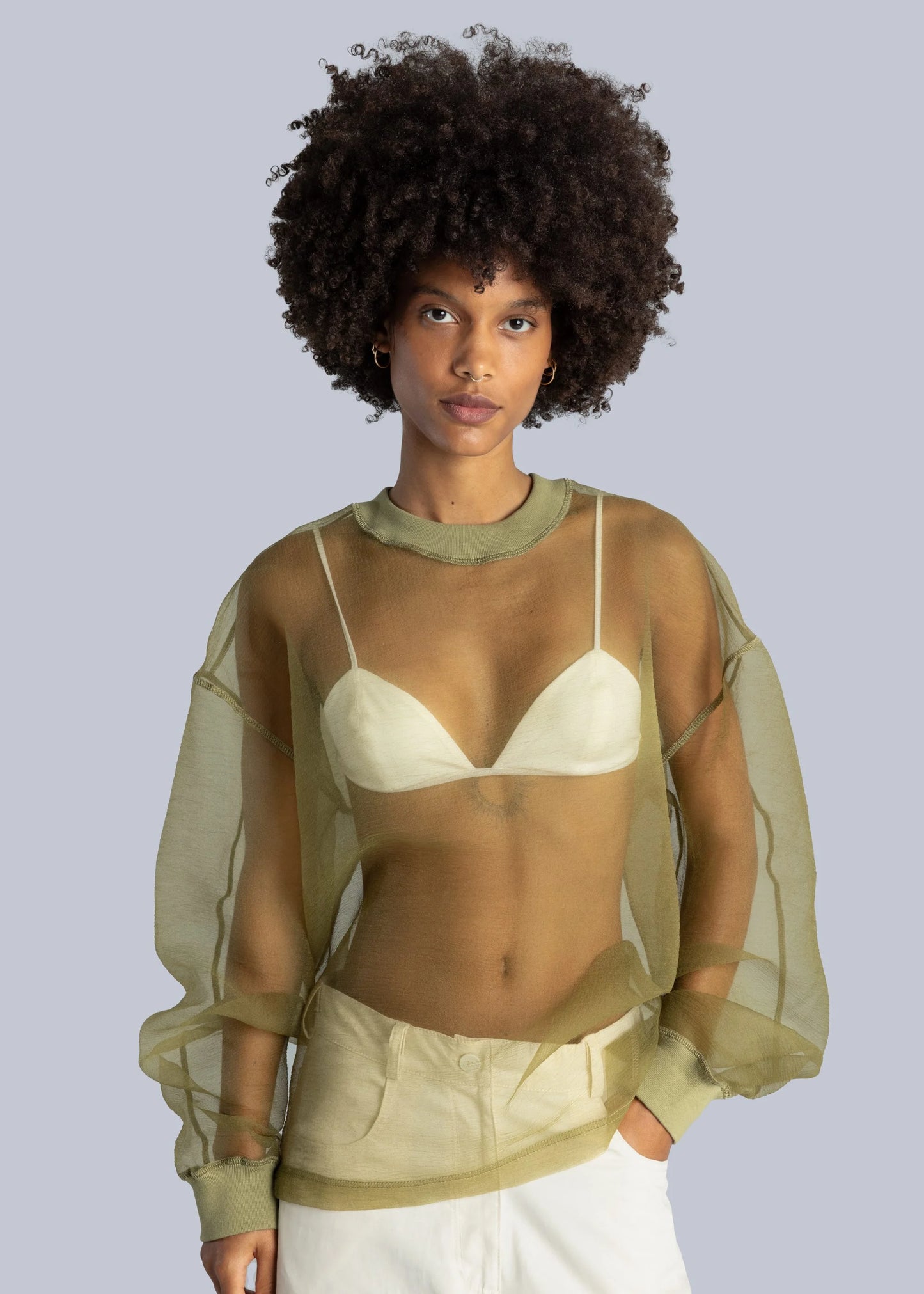 Organza Sweatshirt