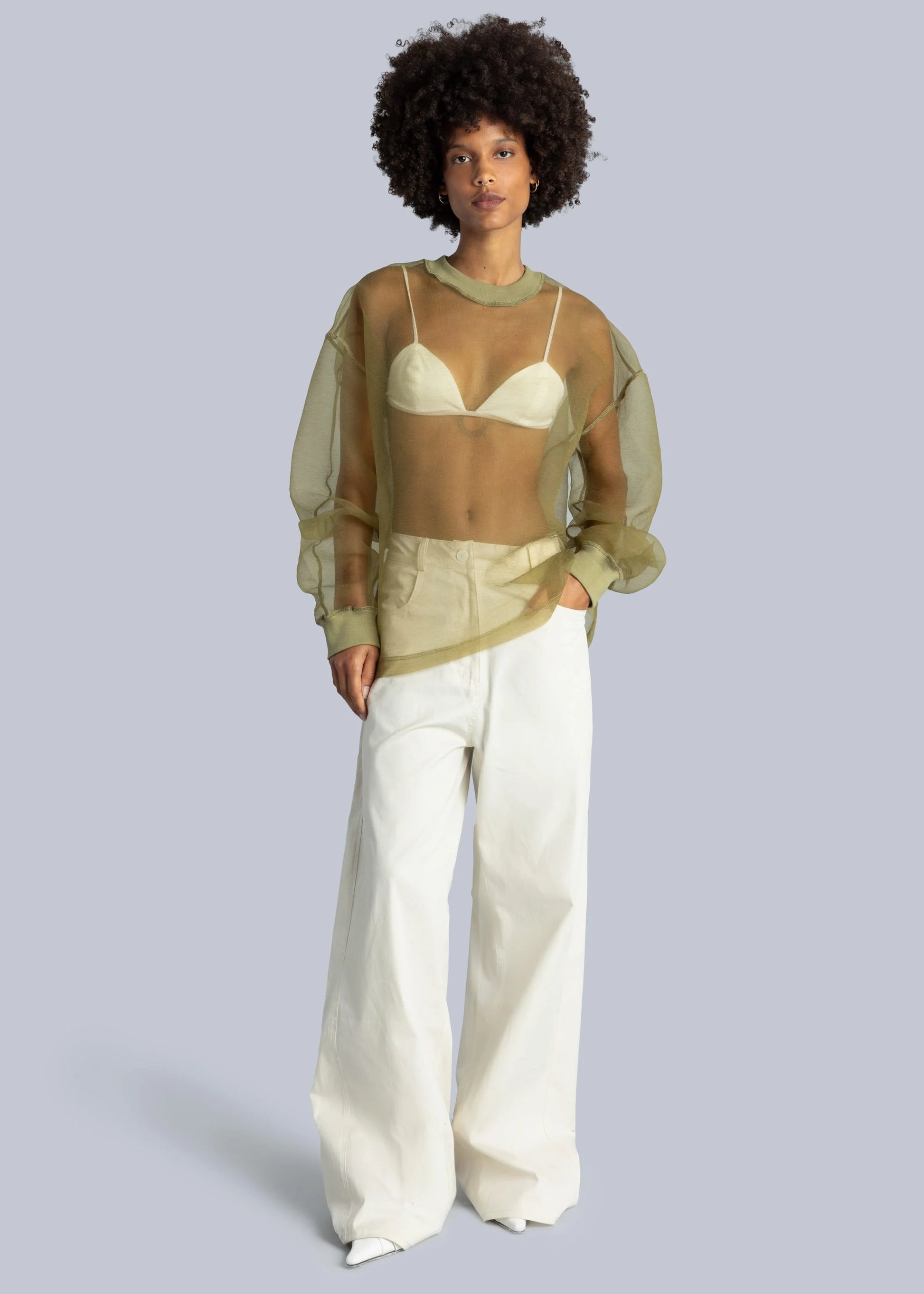 Organza Sweatshirt