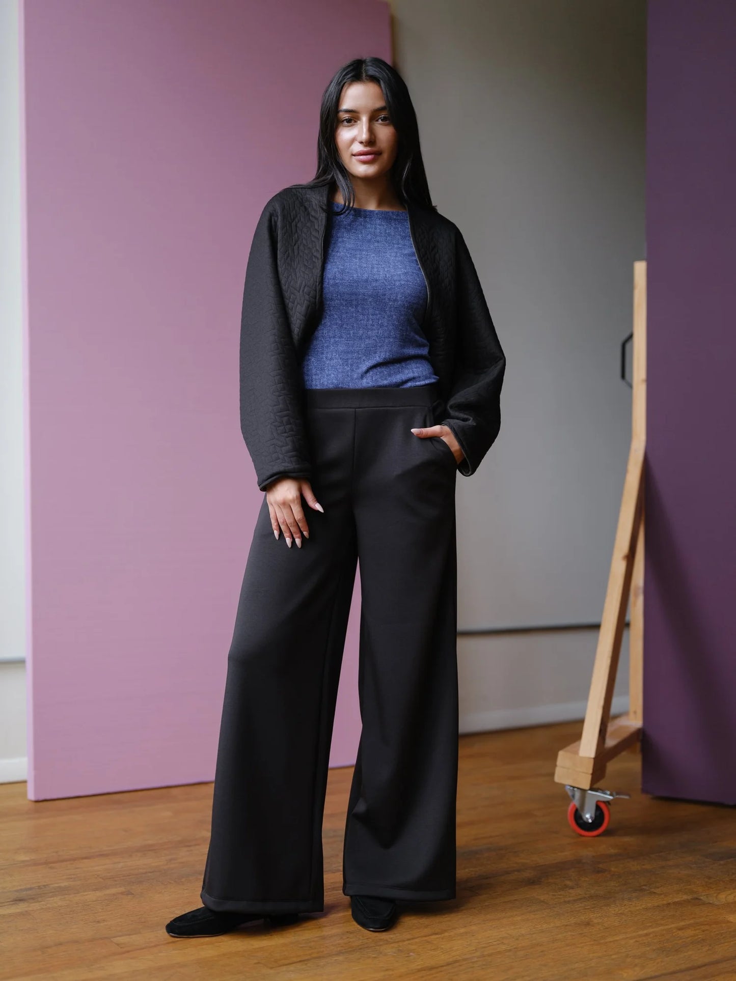 Quilted Bolero in Black