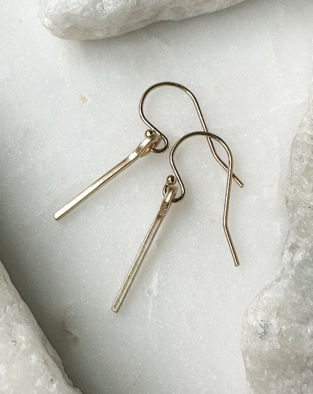 Small Bar Drop Earrings