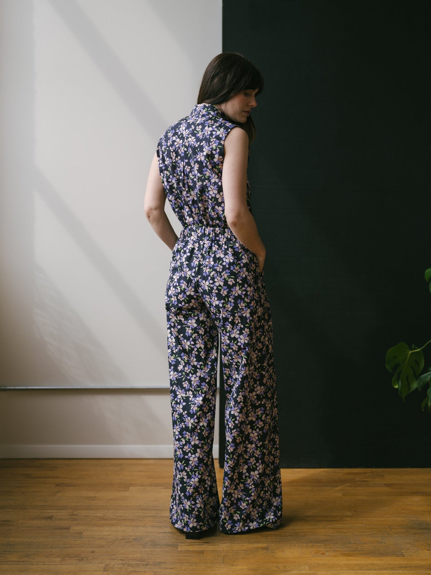 Addison Shirt in Violet & Midnight Florasl