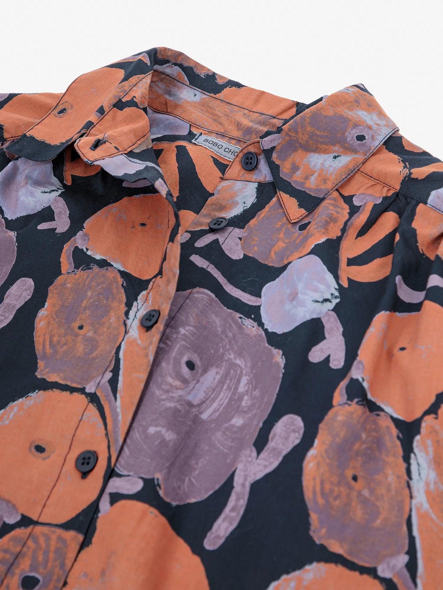 Dahlia Patterned Gathered Shirt