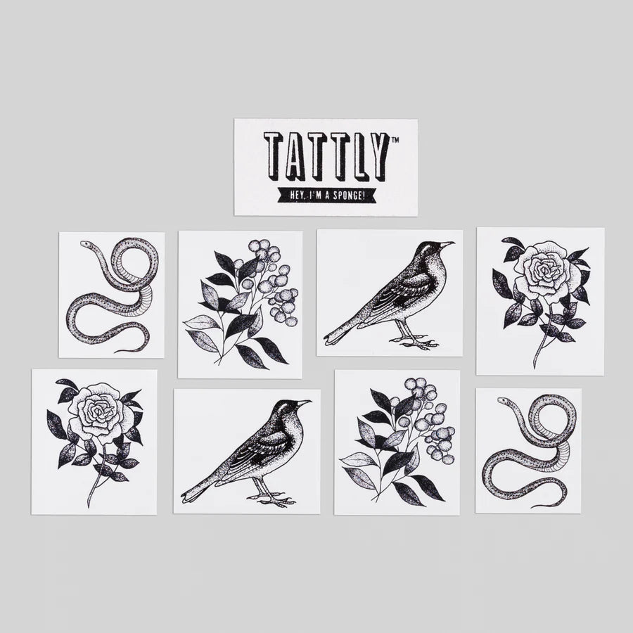 Flora and Fauna Tattoo Set
