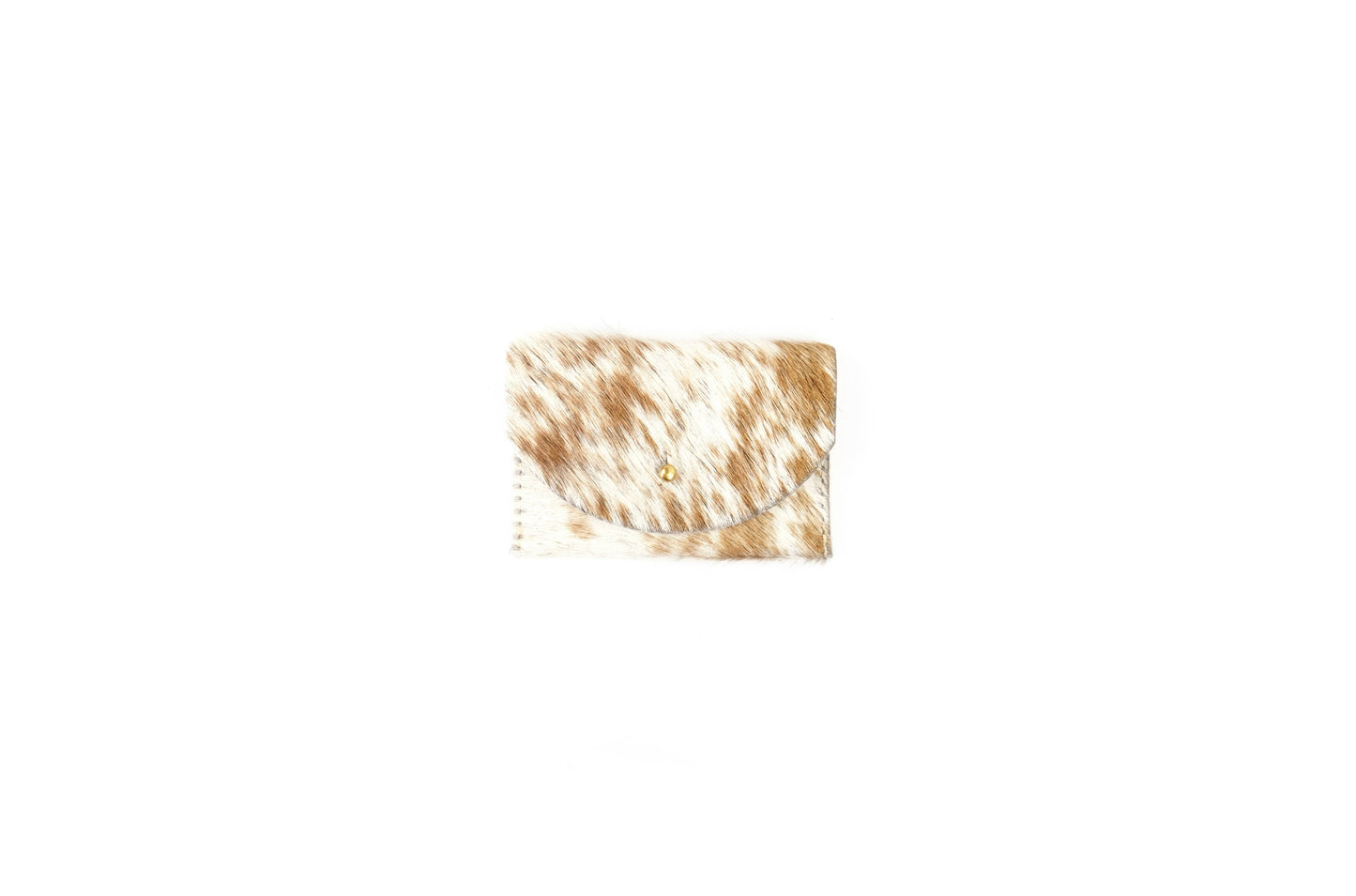 Cardholder - Caramel Speckled Hair on Hide