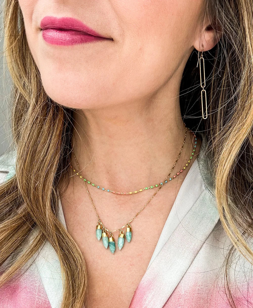 Double Link Chain Earrings