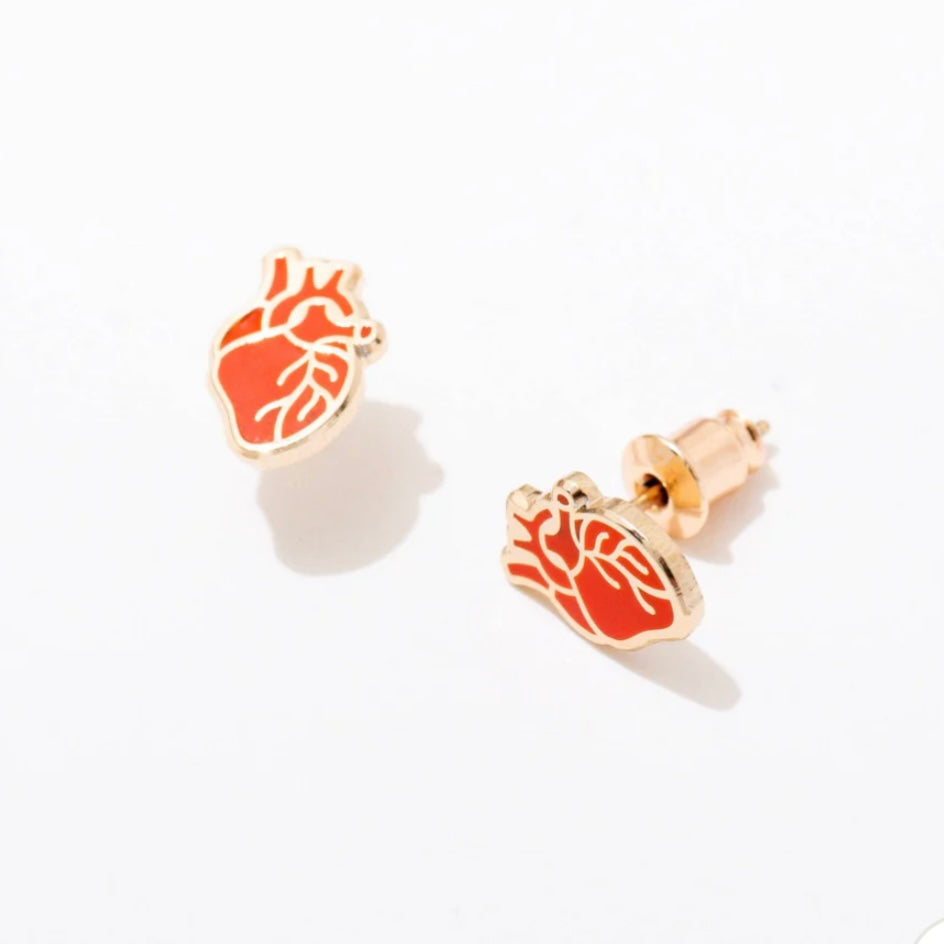 Anatomical Heart Studs