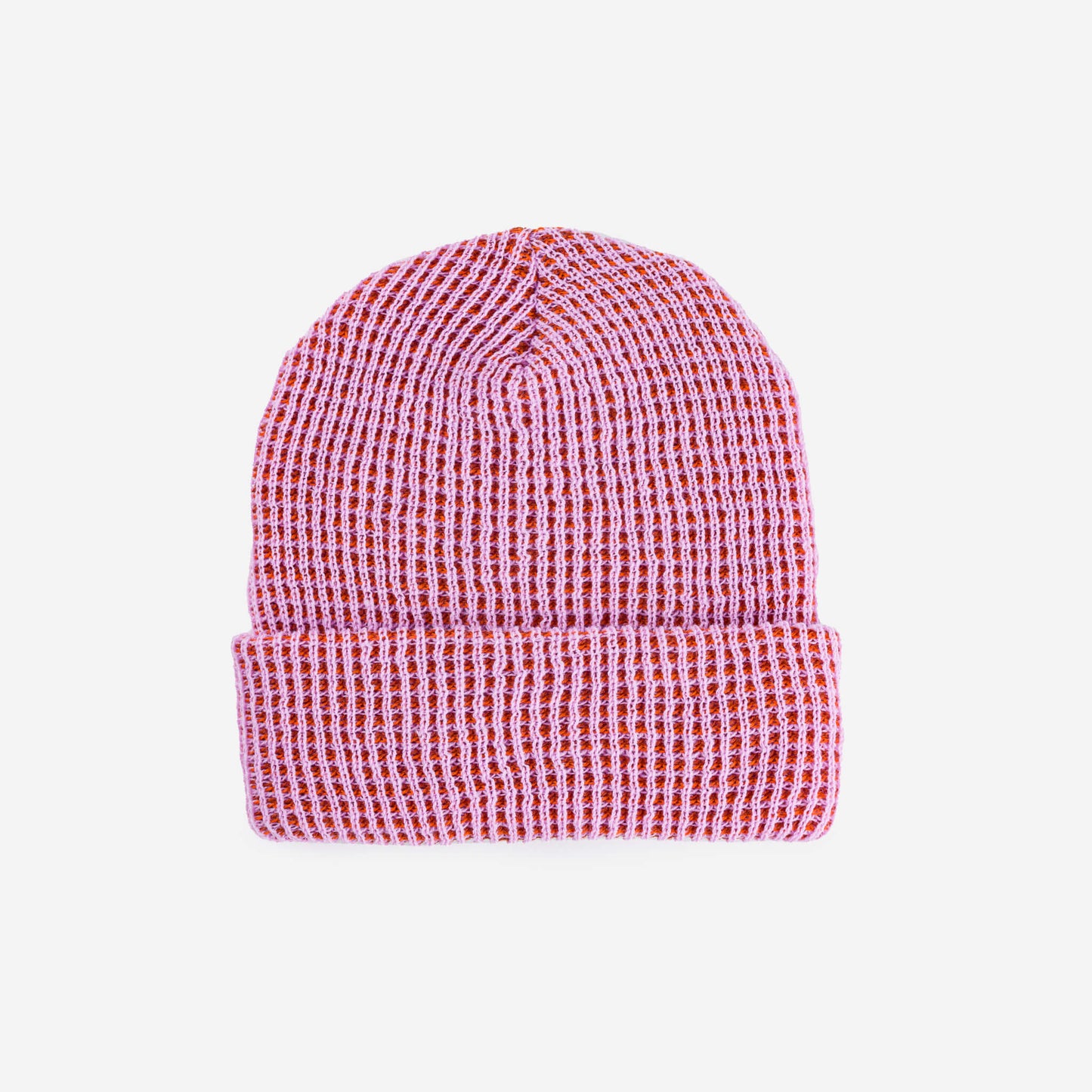 Simple Grid Knit Beanie - Lilac
