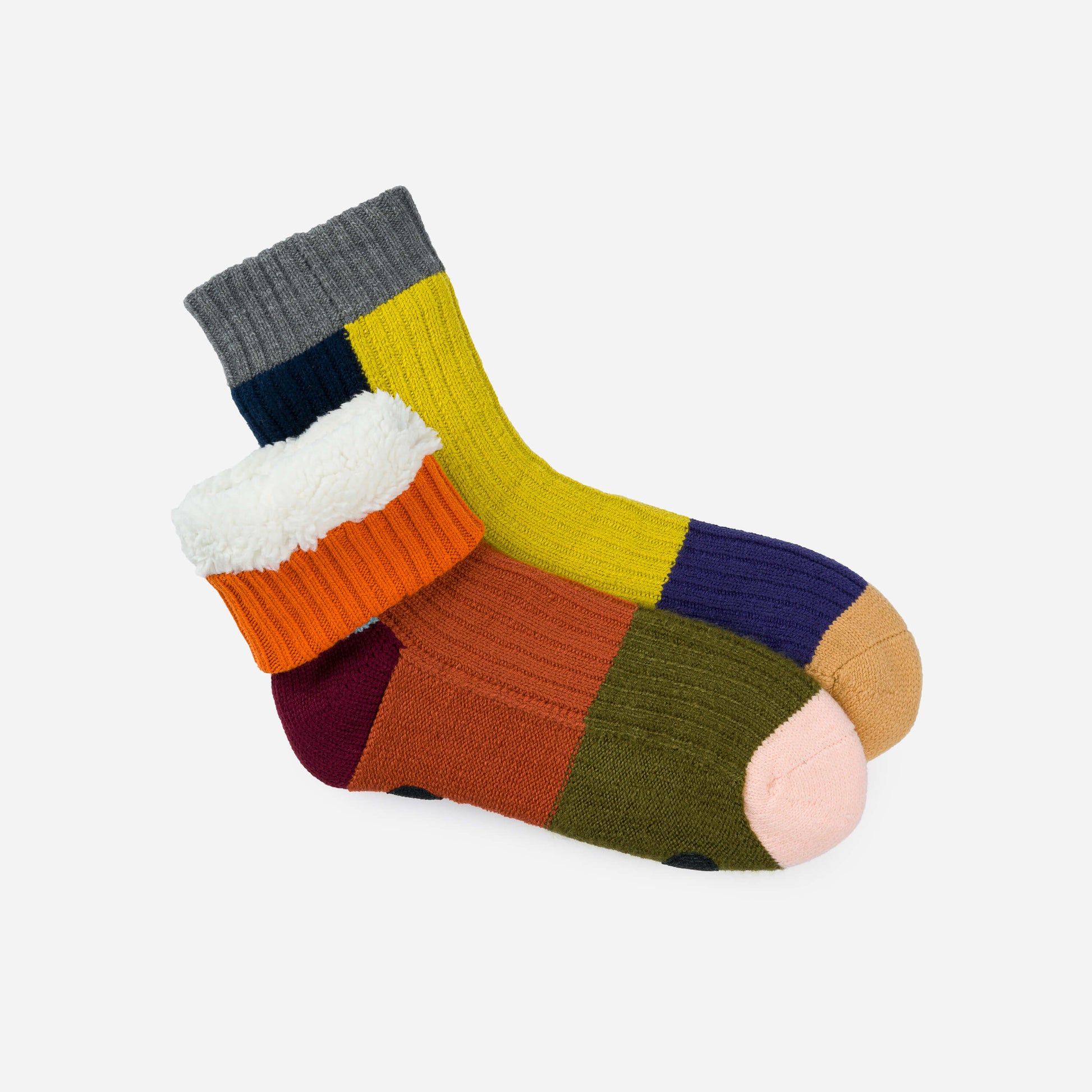 Mismatch House Socks - Desert