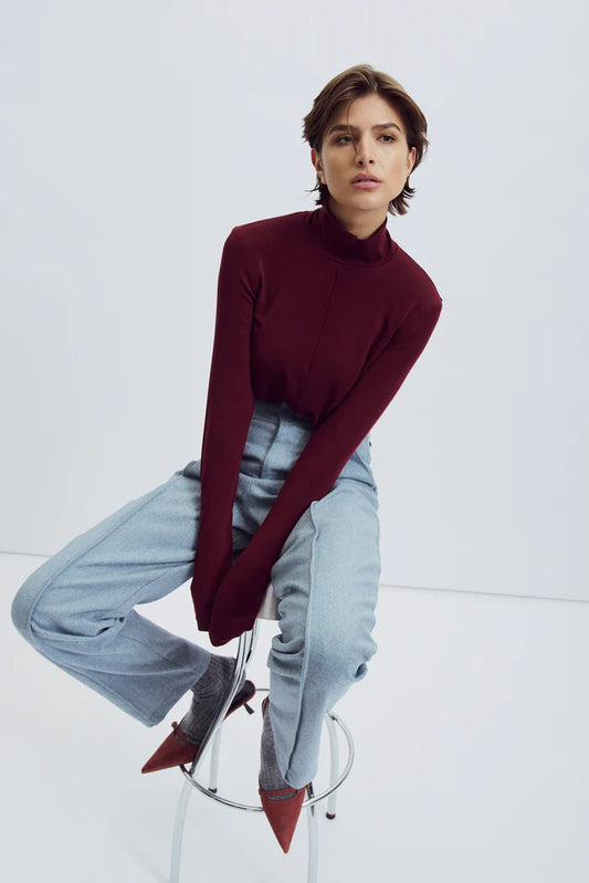 Eve Gravel Orphée Top in Bordeaux