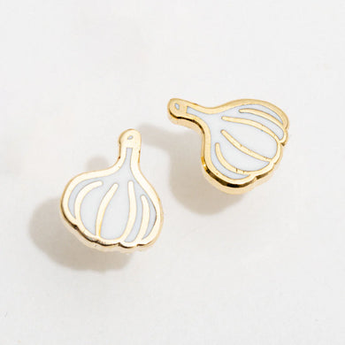 Garlic Enamel Stud Earring